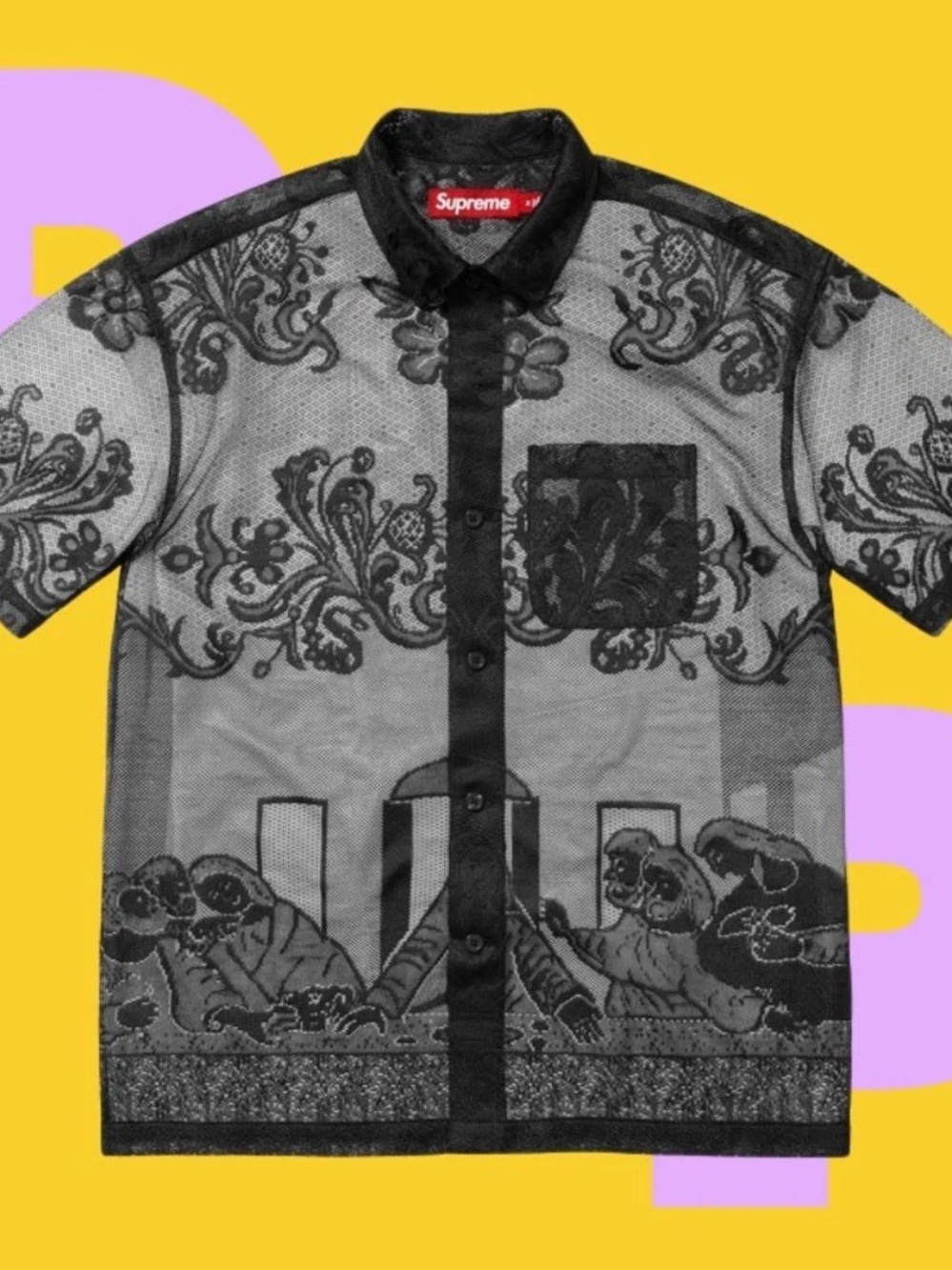 Supreme Last Supper Lace S/S Shirt (X-Large)